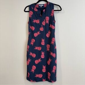 Sunsets & Sweet Tea Sheath Dress Pineapple Beach Resort Vacation Nylon S